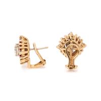 DIAMOND AND RUBY EARCLIPS