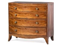 A Federal Mahogany Bowfront Chest