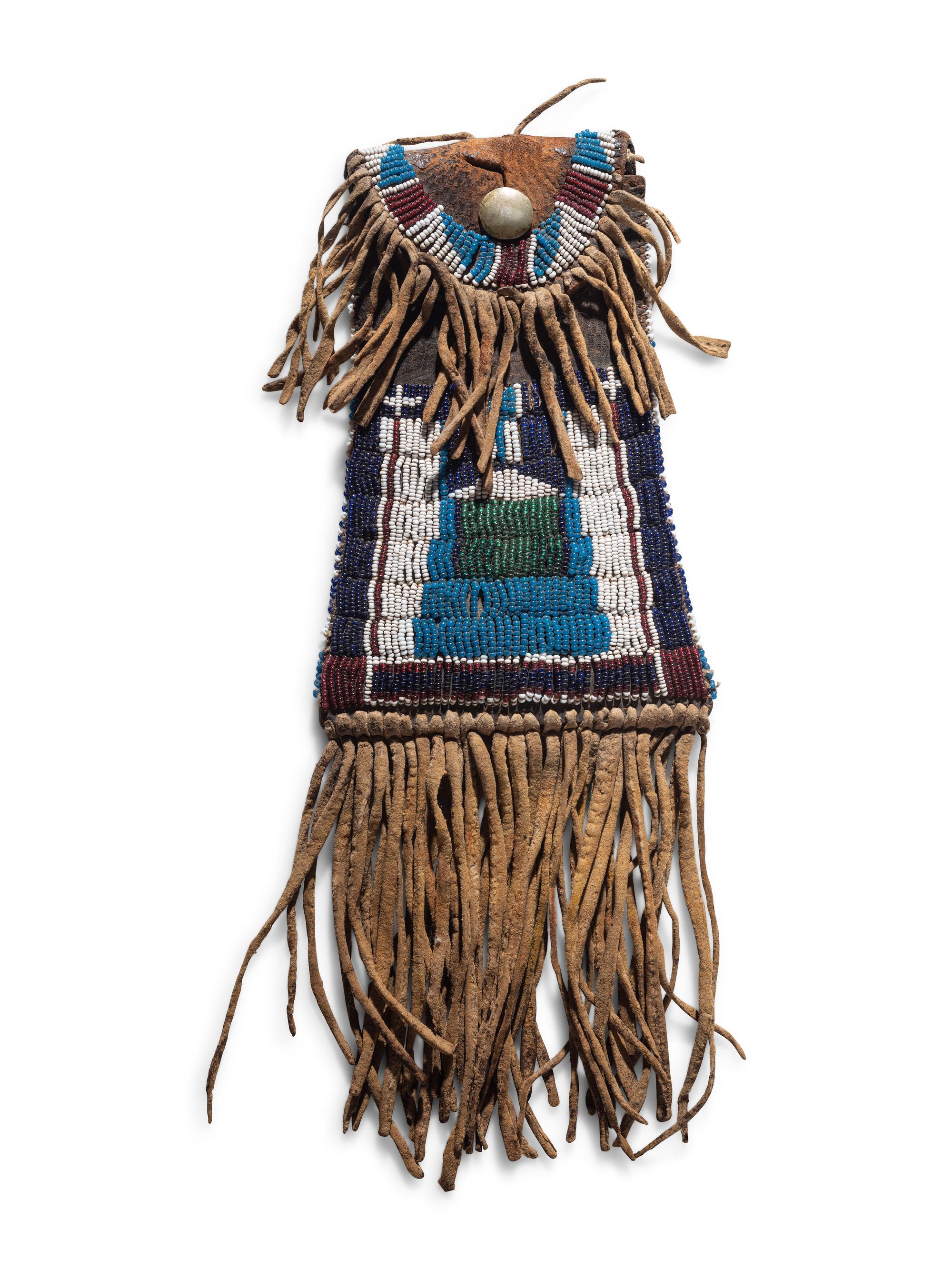Kiowa Beaded Hide Strike-a-Light Case
