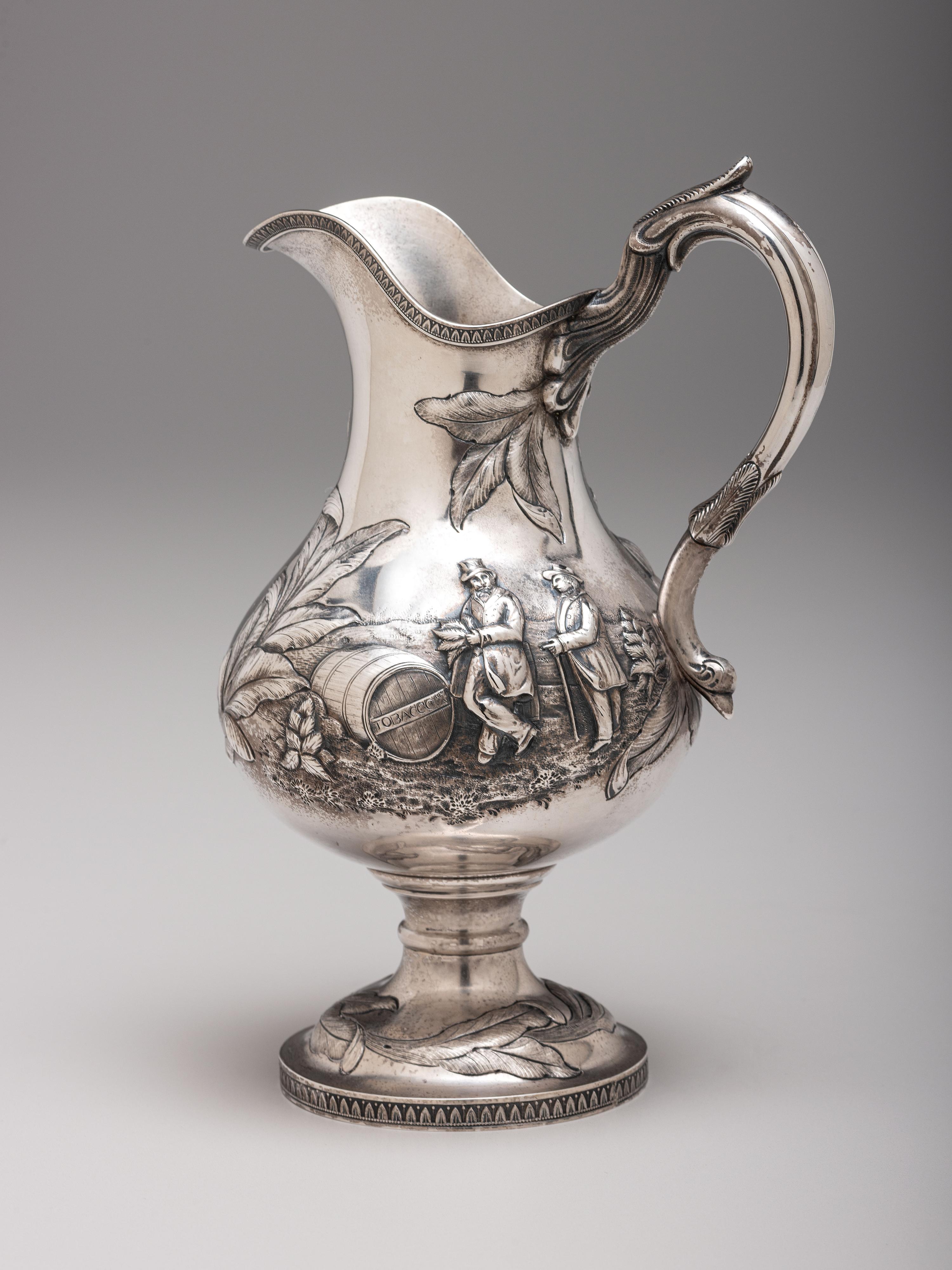 A Kentucky State Agricultural Society Coin Silver Presentation Pitcher