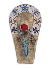 Ute Beaded Hide Toy Cradle