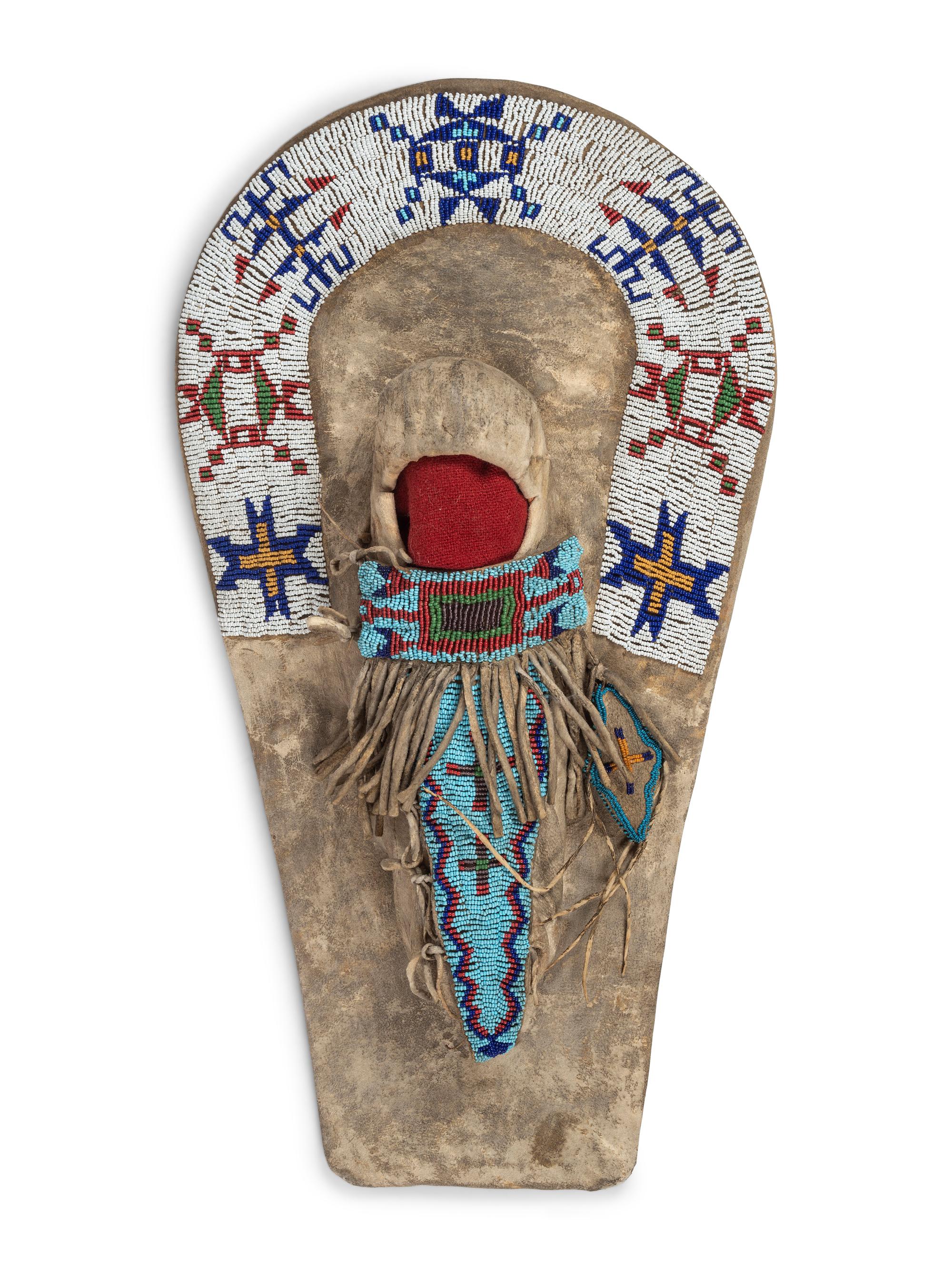 Ute Beaded Hide Toy Cradle