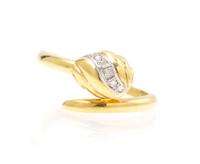 An 18 Karat Yellow Gold and Diamond Ring, Cartier, 2.20 dwts.