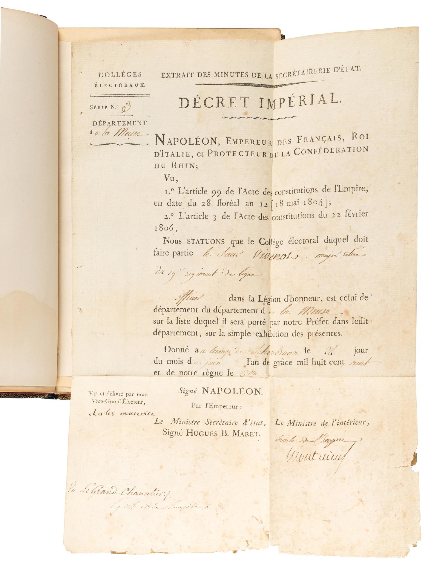 [BINDINGS] -- [BONAPARTE, Napoleon (1769-1821)]. [The Napoleon Series]. HAZLITT, William. Life of Napoleon Bonaparte . 12 volumes. -- BOURRIENNE, Louis Antoine Fauvelet de (1769-1834). Life of Napoleon Bonaparte . 8 volumes. -- JUNOT, Laure, Duchesse D'Abrantes (1784-1838). Memoirs of Madame Junot . 12 volumes. London: H.S. Nicols Co., n.d.