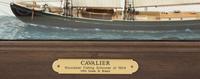 A Cased Model of the Schooner Cavalier by Bernd Braatz (German, b. 1954)