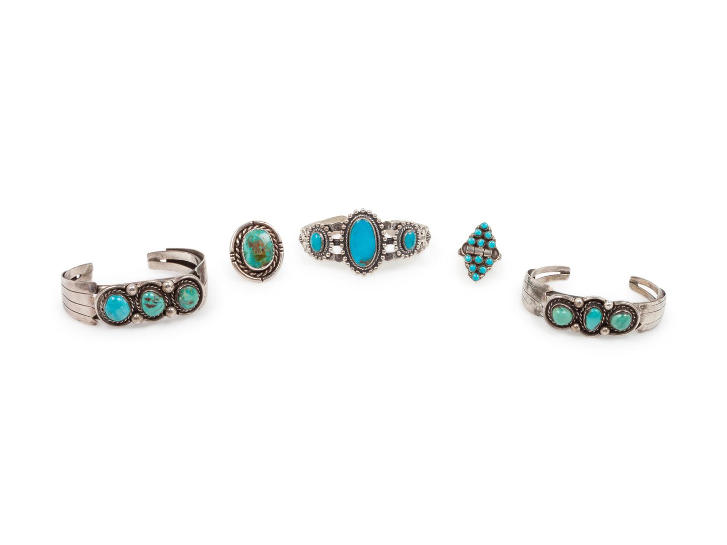 Navajo Silver and Turquoise Navajo Jewelry