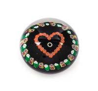 Attributed to Paul Ysart, (Spanish, 1904-1991), a heart-shaped paperweight