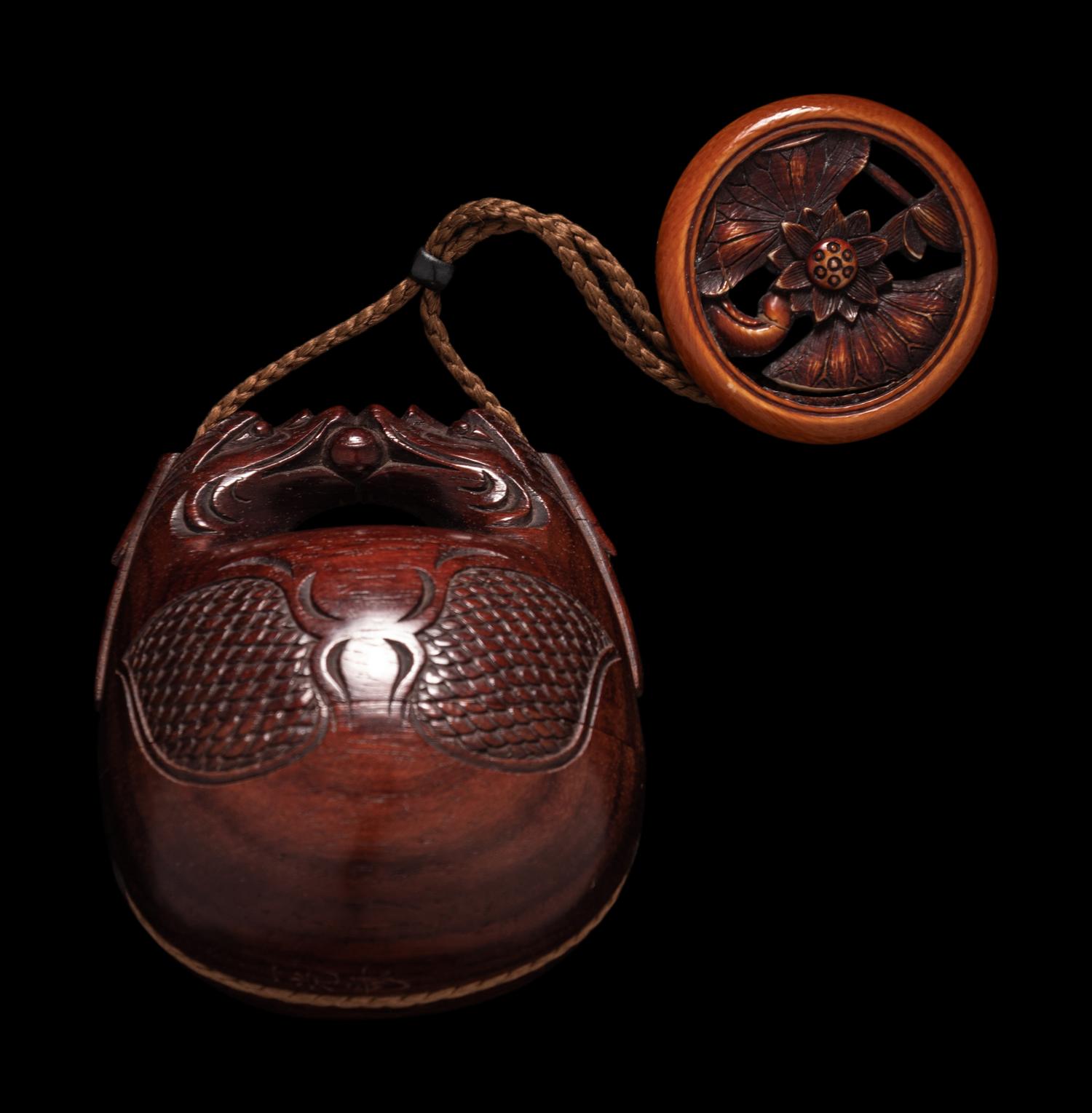 Two Japanese Tobacco Boxes, Tonkotsu