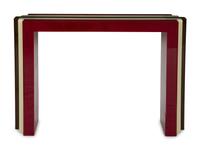 An Art Deco Style Acrylic Tri-Color Console Table