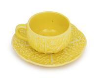 A Yellow "Lettuce Ware" Dinner Service