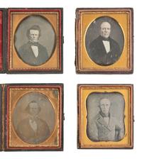 [EARLY PHOTOGRAPHY]. 26 sixth plate daguerreotypes of mature gentlemen.
