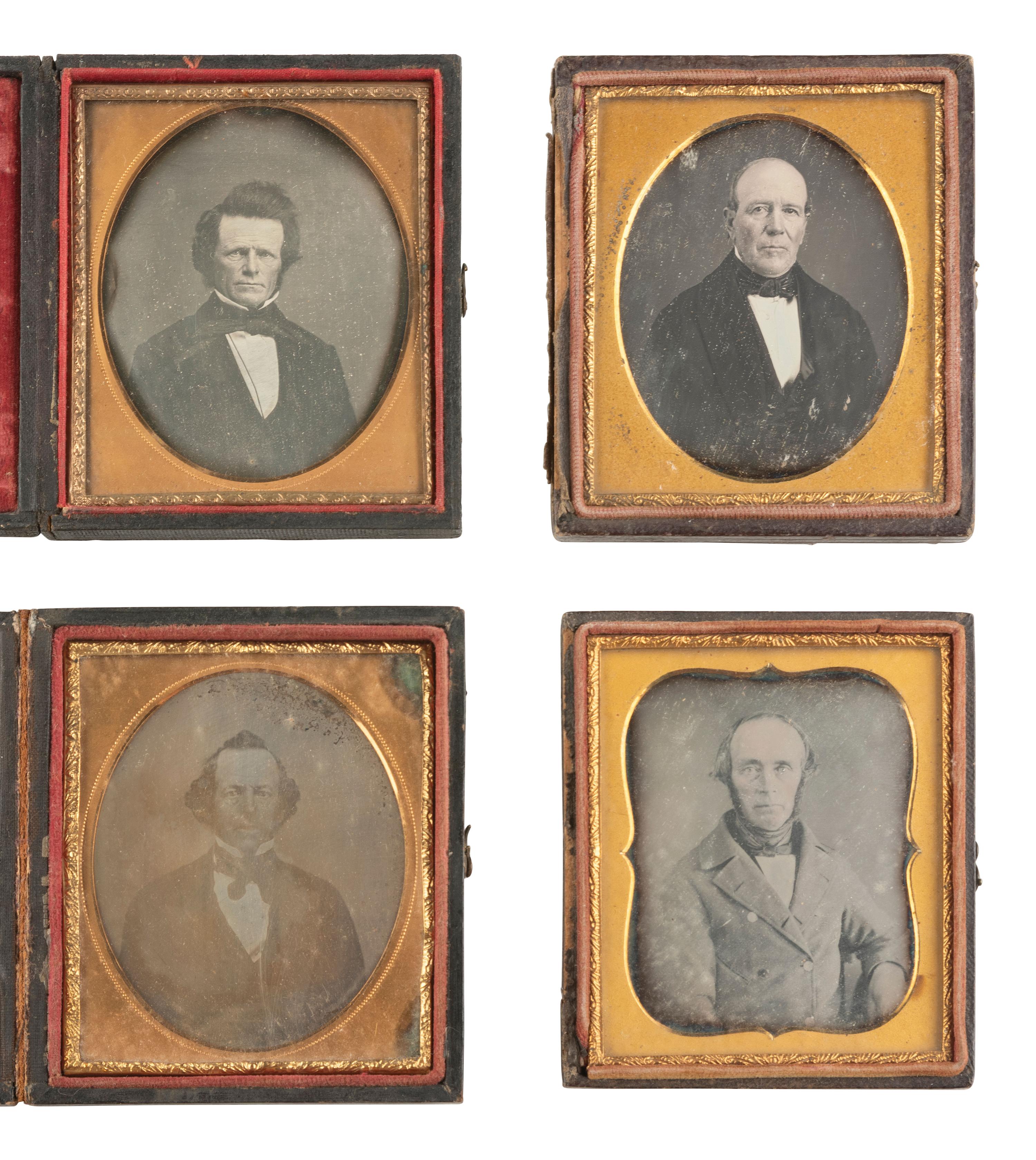 [EARLY PHOTOGRAPHY]. 26 sixth plate daguerreotypes of mature gentlemen.