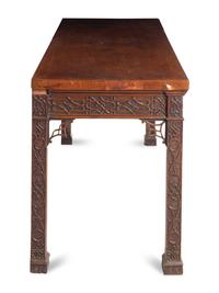 A George III "Chinese Chippendale" Style Mahogany Console Table