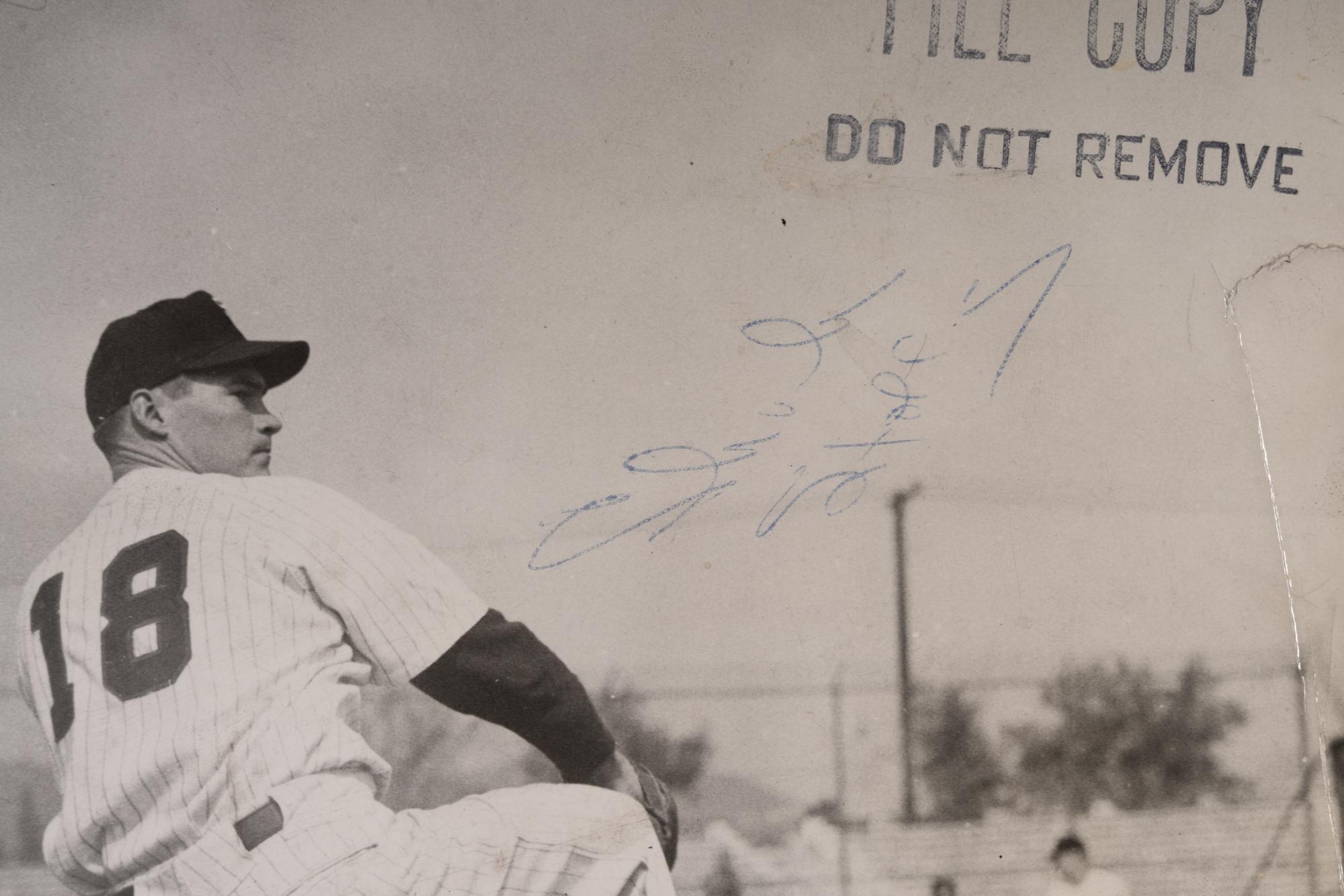 A Group of 1950s Comiskey Park Chicago White Sox Signed Type One Photographs and Ephemera Including Nellie Fox Signed Photograph,