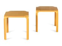Pair of Fan-Leg Occasional Tables, Artek, Finland