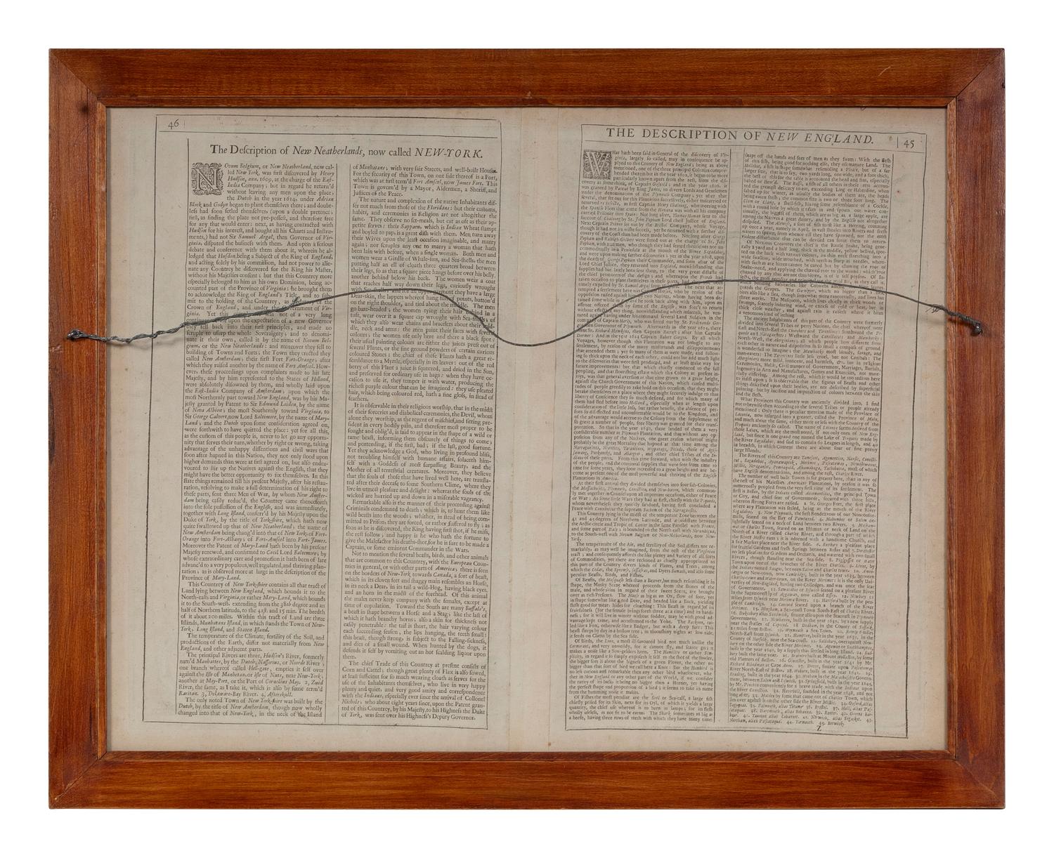 SPEED, John. A Map of New England and New York . London: Basset and Chiswell, ca 1676.