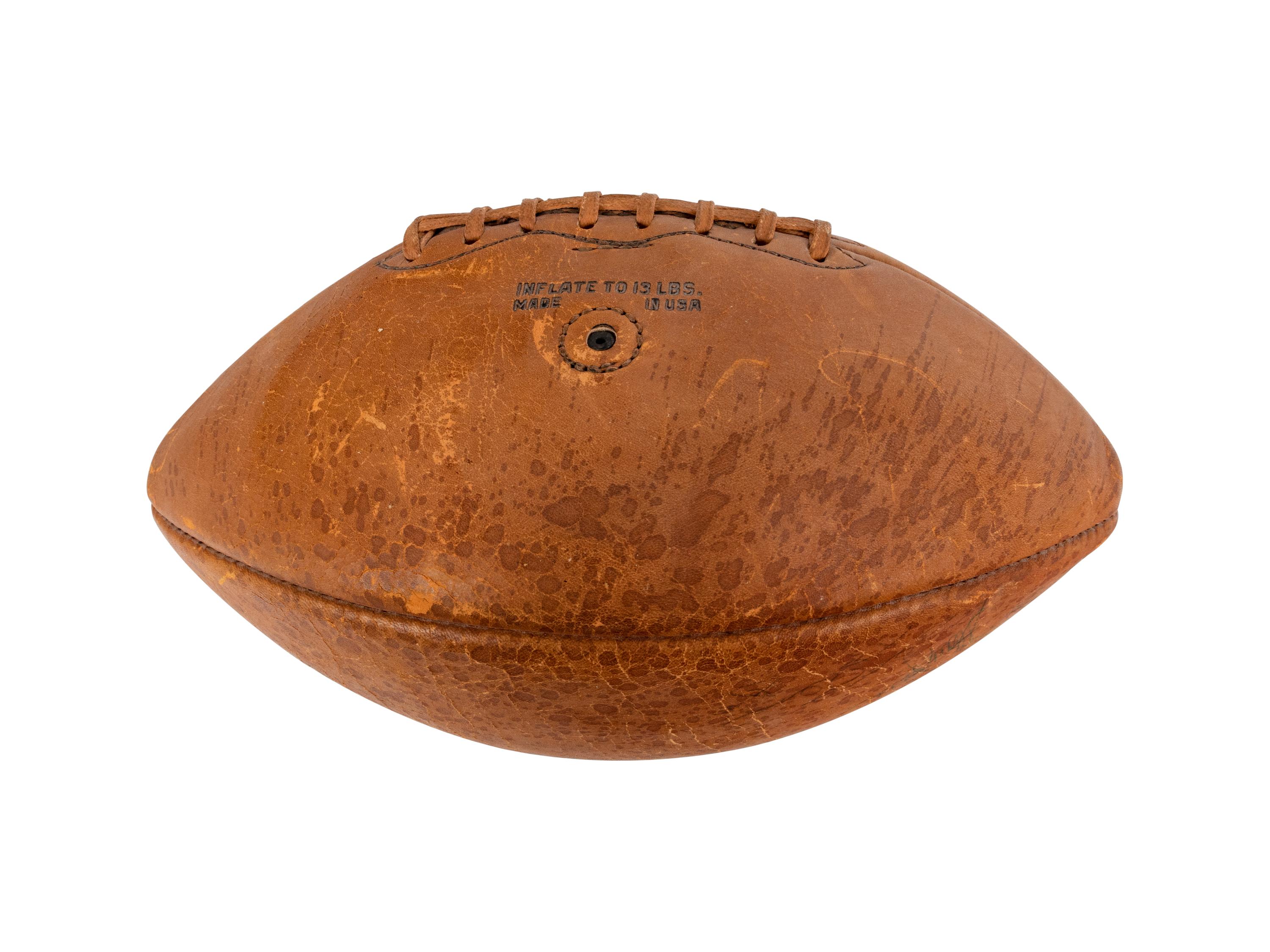 Mike Ditka’s 1961 Chicago Bears Team-Signed Football Formerly Displayed at Mike Ditka's Restaurant