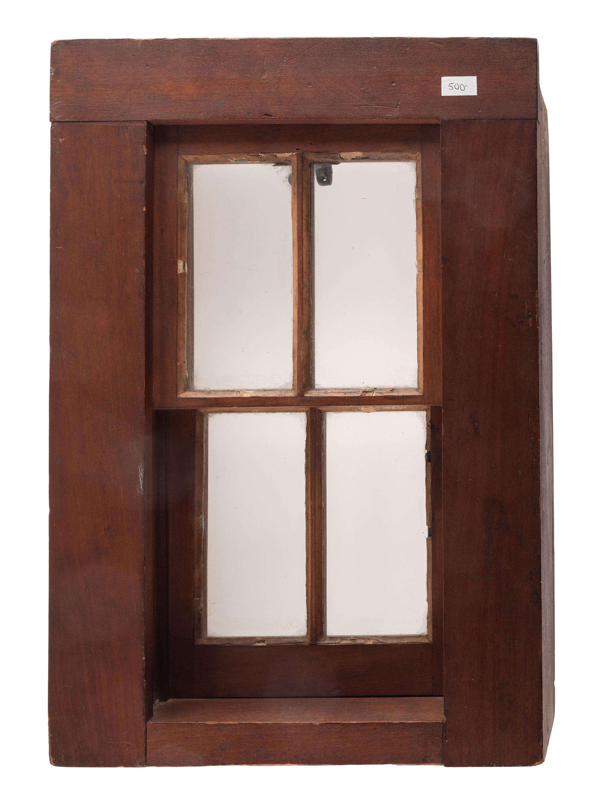 [SCIENCE & TECHNOLOGY]. J. LeFerre patent model for a "Window Sash Elevator" or Sash Balance with original tag, 1867.