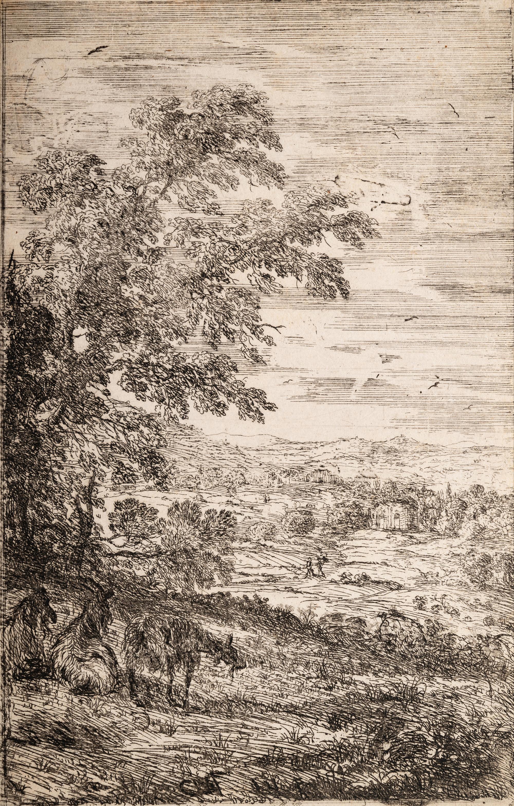 A group of four prints ( Berger et bergere conversant; L'Apparition; Le Fuite en Egypte; Les trois chevres )