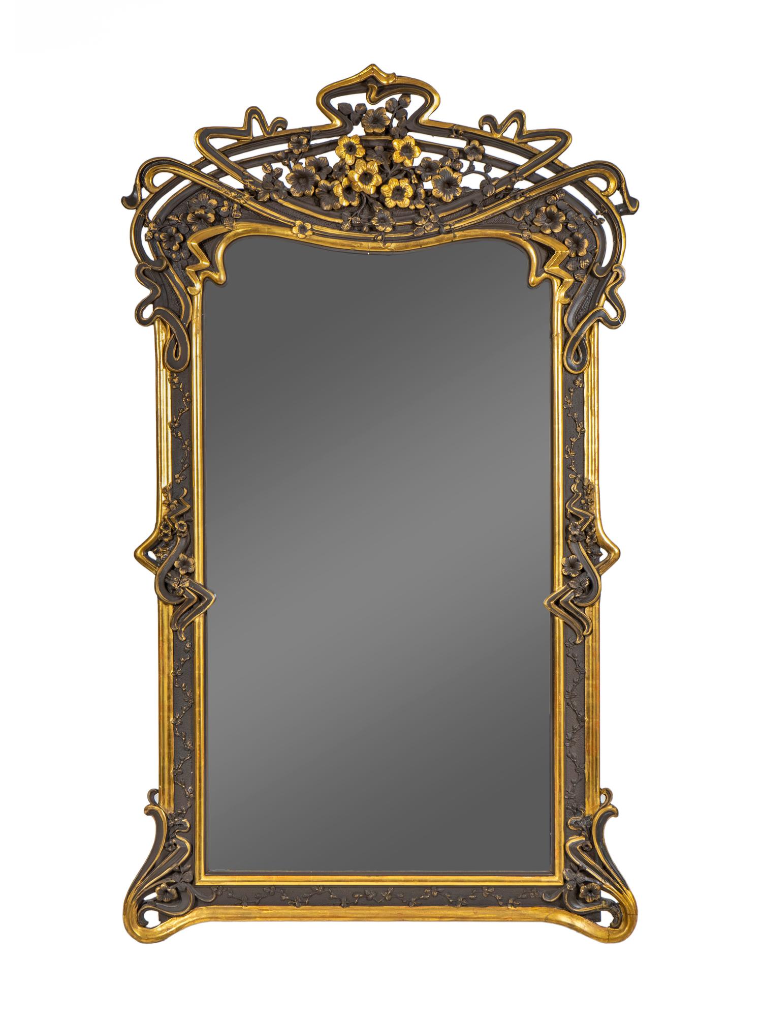 A French Art Nouveau Style Mirror — CIRCA 1900