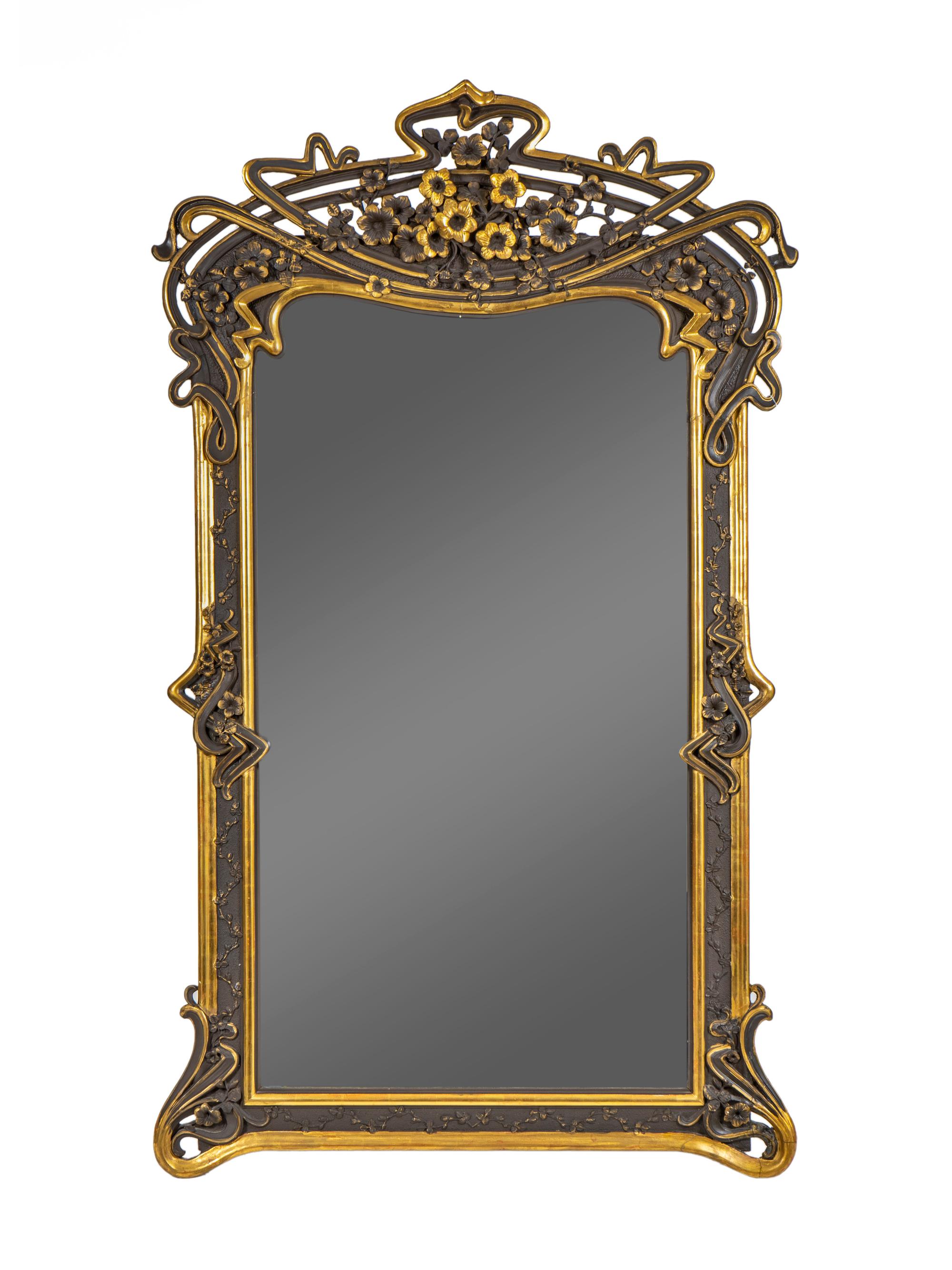 A French Art Nouveau Style Mirror — CIRCA 1900