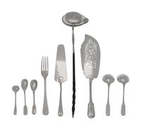 A Collection of English Silver Flatware and Serving Articles