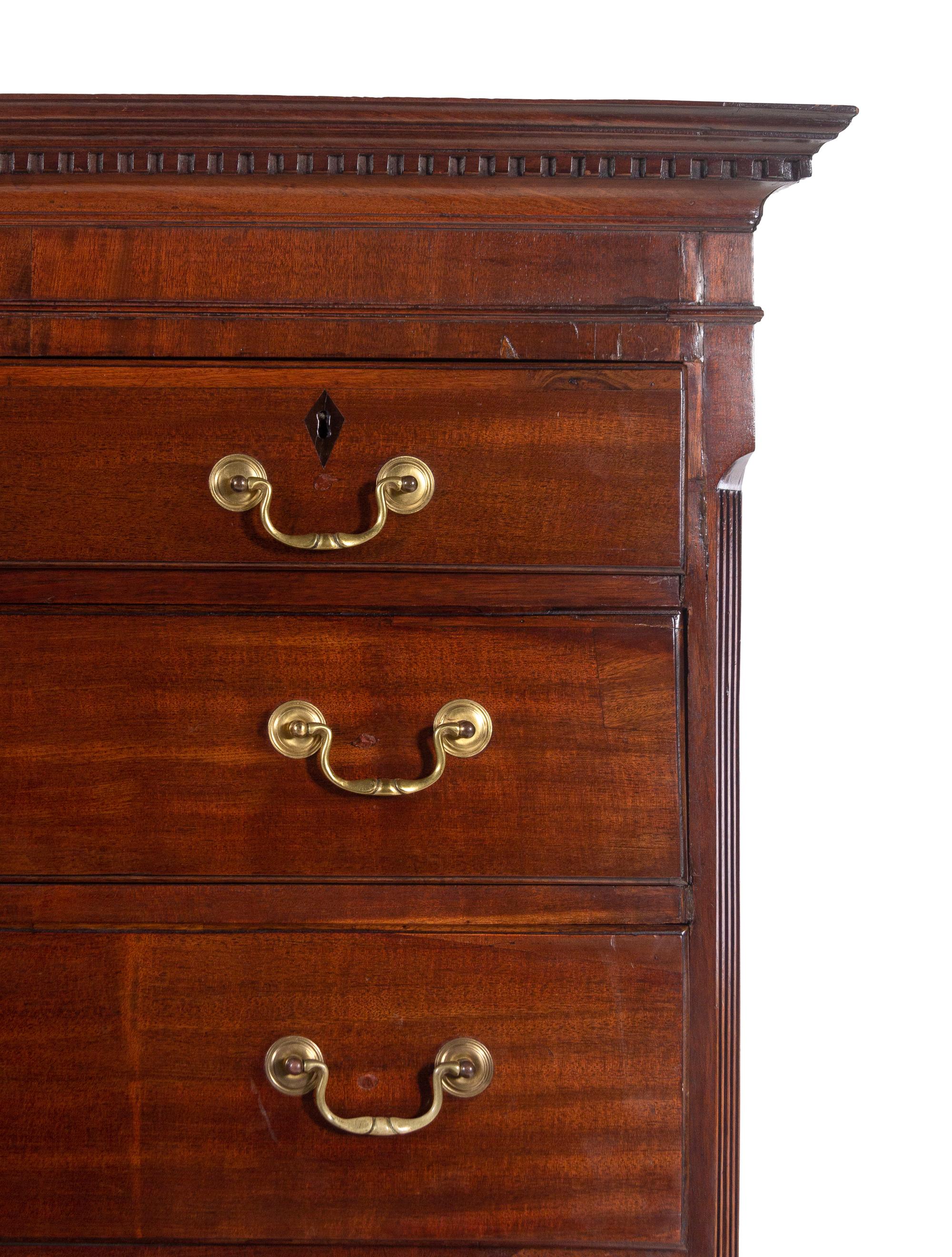 A George III Mahogany Chest-on-Chest