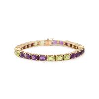 PERIDOT AND AMETHYST BRACELET