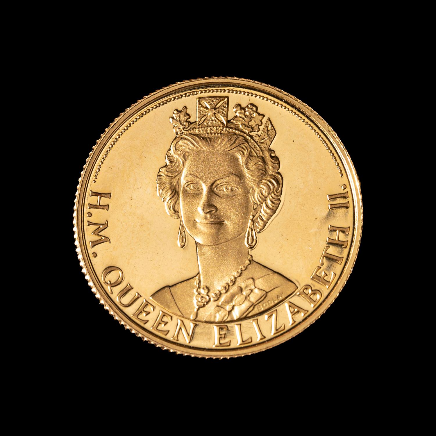 [PRIVATE ISSUE] 1969 Queen Elizabeth II's State Visit to Austria Commemorative Gold Medallion