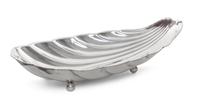 An American Silver Bowl, Reed & Barton, Taunton, MA, of elongated shell form with four spherical feet.