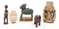A Group of Decorative Articles Height of tallest overall 12 inches.