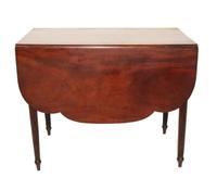 Federal mahogany drop-leaf table philadelphia, pa, circa 1815