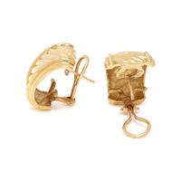 DAVID YURMAN, CONVERTIBLE YELLOW GOLD EARCLIPS