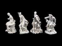 Four German Porcelain Figures Allegorical of the Seasons