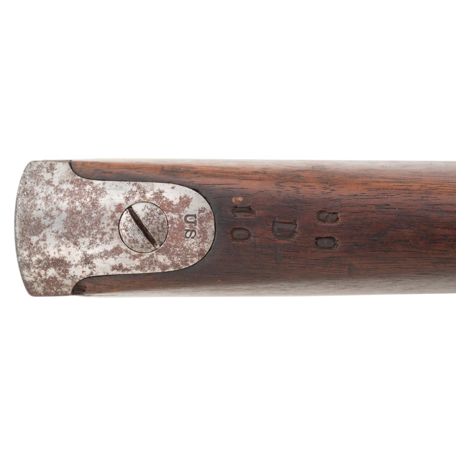 Confederate Cleaned & Repaired (C&R) Marked US Model 1842 Musket with "&" and "Z" Inspection Marks