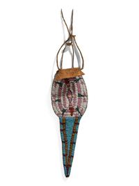 Ute Beaded Hide Tail Bag