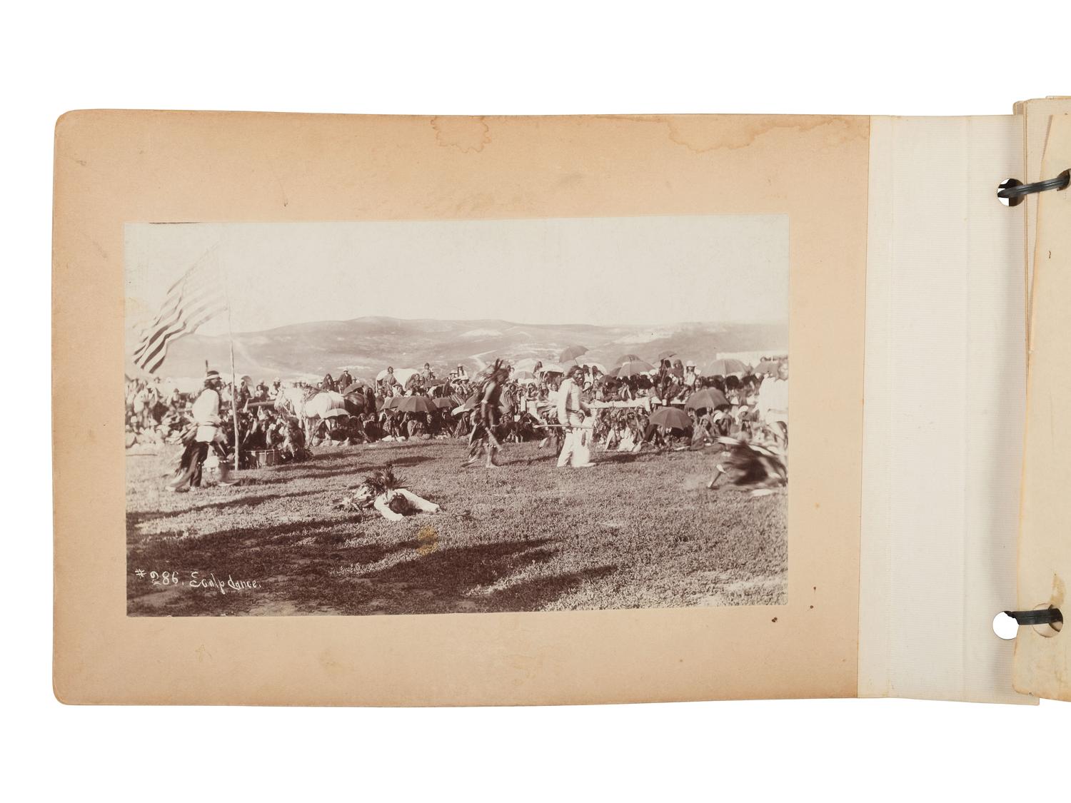 ANDERSON, J.A. (1869-1948), photographer. Unbound album containing 22 photographs of Rosebud Agency, South Dakota, ca 1890s.
