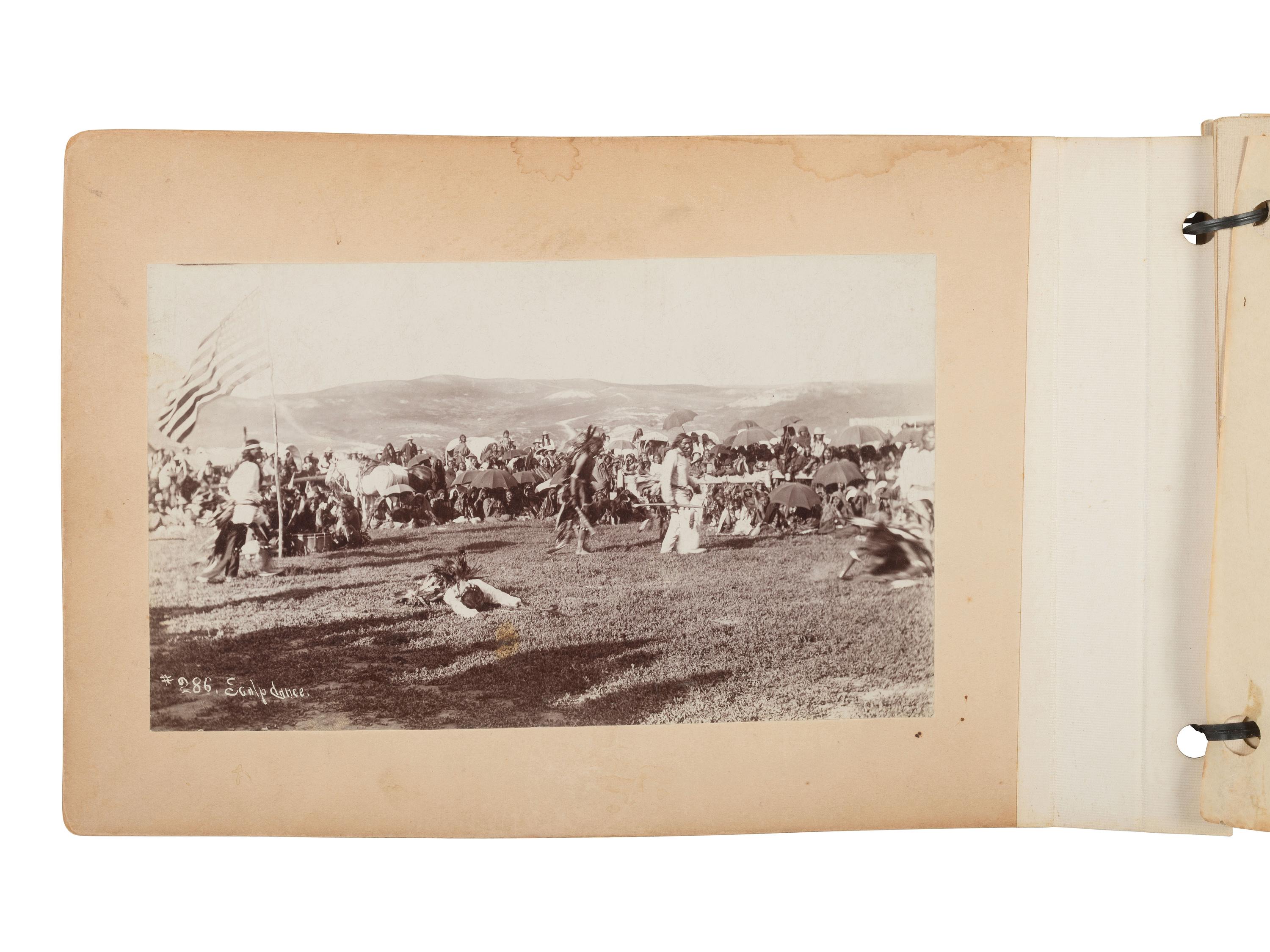 ANDERSON, J.A. (1869-1948), photographer. Unbound album containing 22 photographs of Rosebud Agency, South Dakota, ca 1890s.