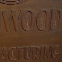 A Cast Iron Kenwood Manufacturing District Sign 32" W x .25" D x 50.5" H, — United States, Circa 1915