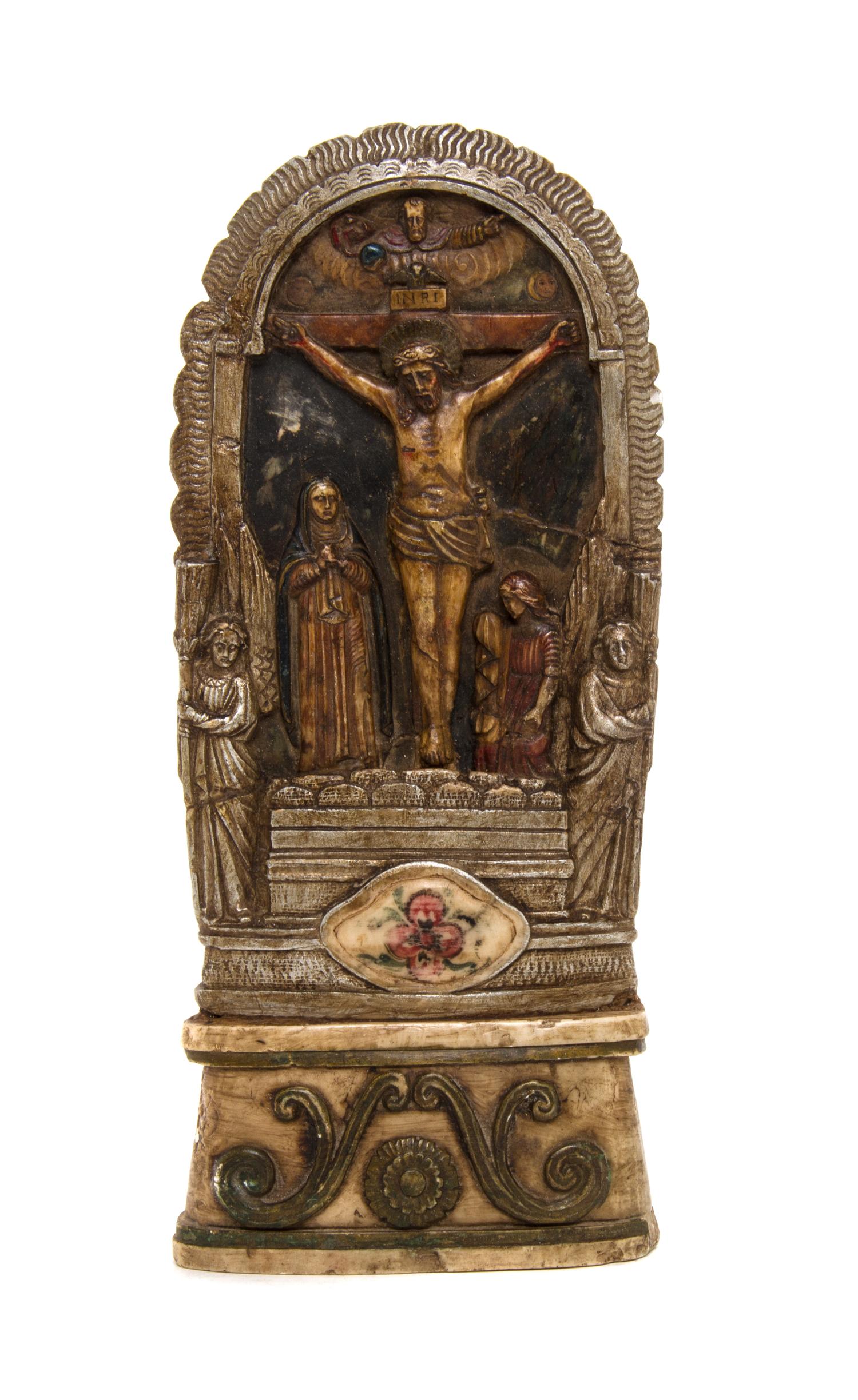 A Continental Alabaster Plaque, PROBABLY ITALIAN, 18/19TH CENTURY, Height 12 1/2 x width 5 1/2 inches. — PROBABLY ITALIAN, 18TH/19TH CENTURY,