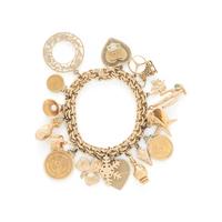 YELLOW GOLD CHARM BRACELET