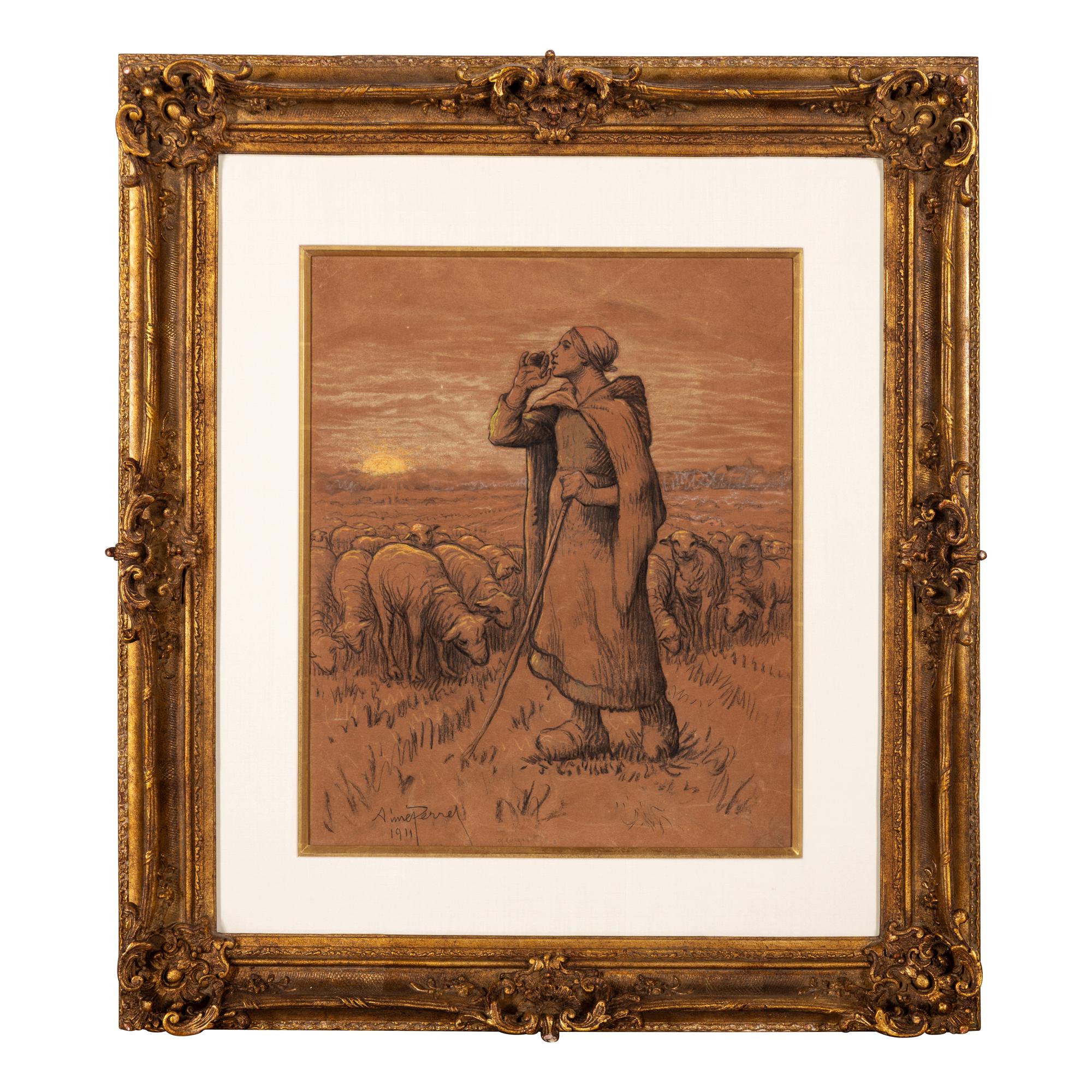 Aimé Perret (French, 1847–1927) — La Bergère , 1911