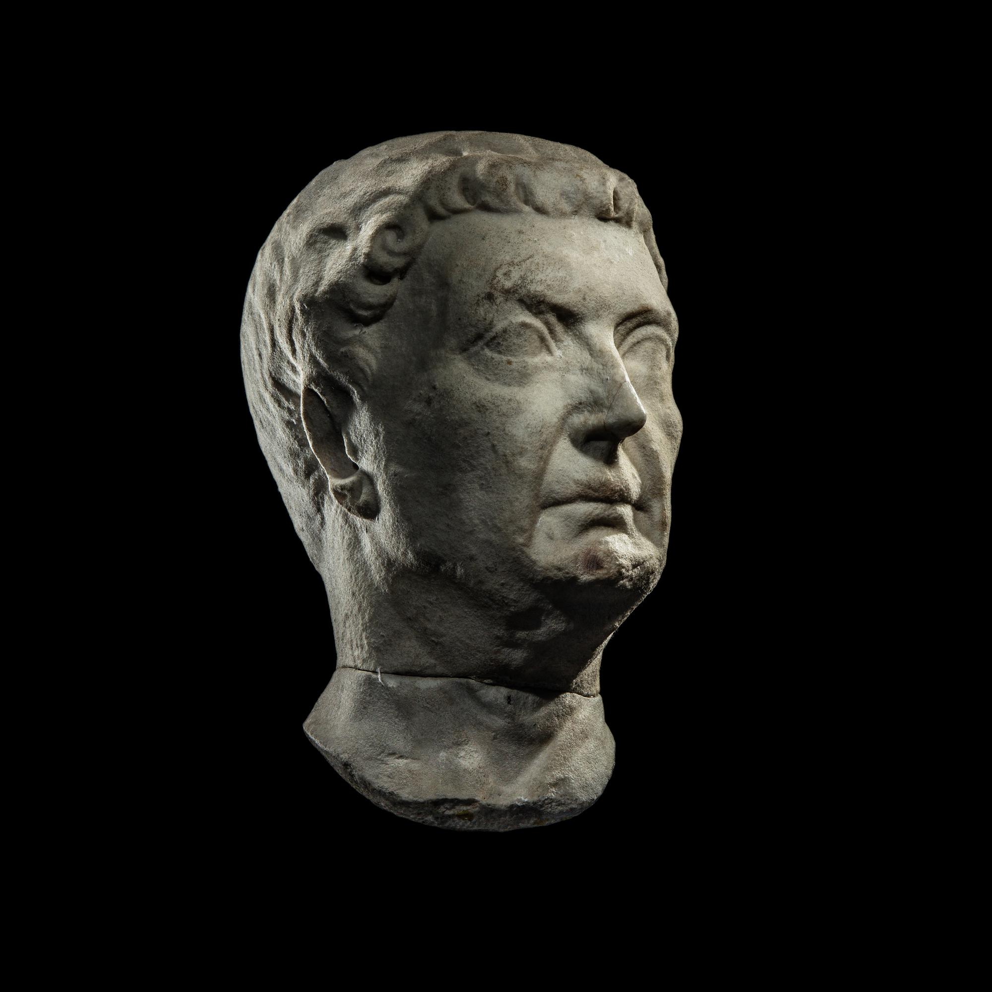 A Roman Marble Portrait Head of a Man