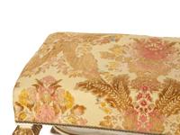 An Italian Painted and Parcel Gilt Bench