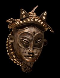 A Chokwe Bronze Mask