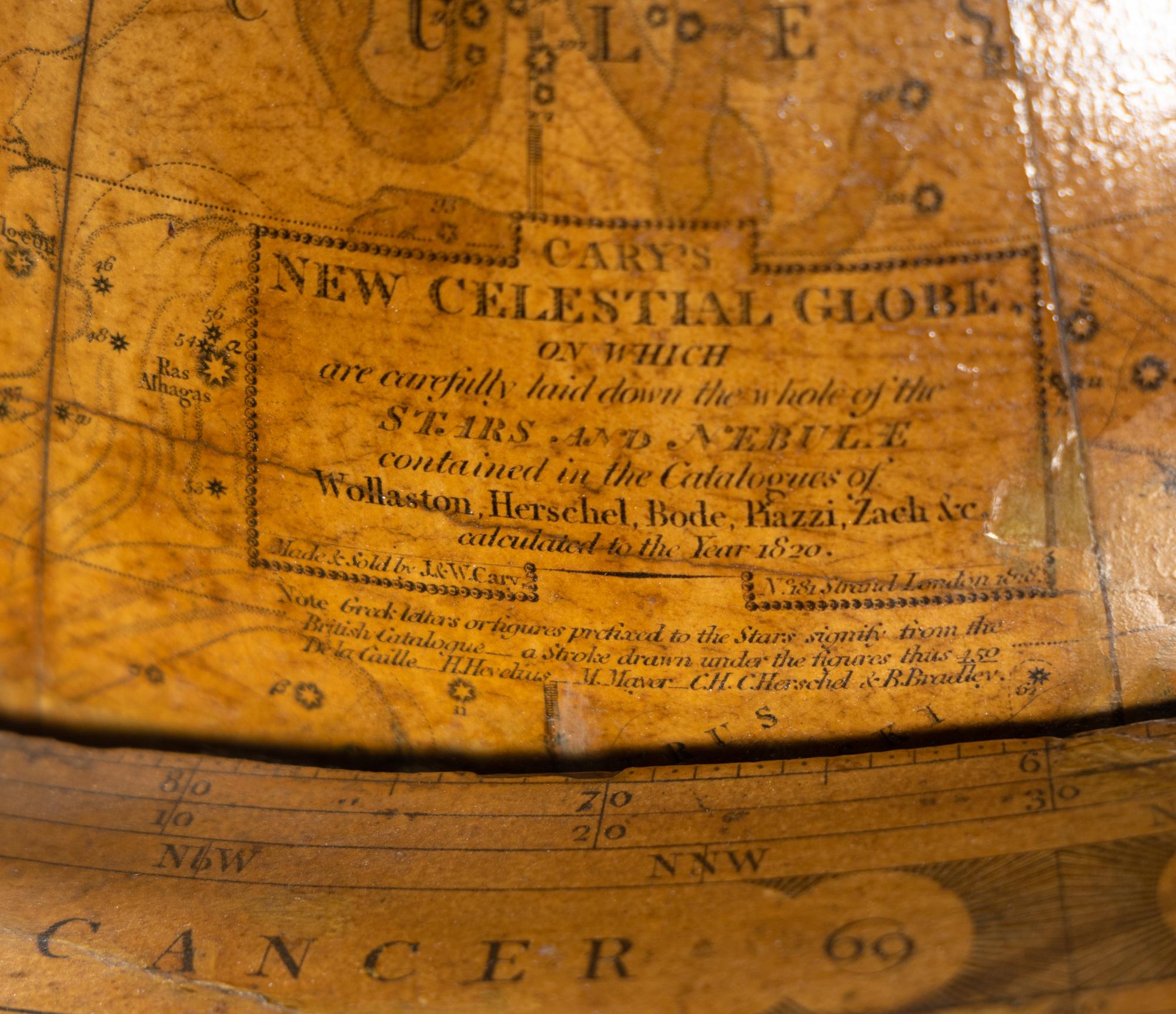 A Regency Fifteen-Inch Celestial Globe