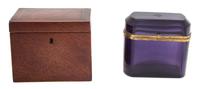 Two Covered Boxes Height of largest 4 inches. — 20TH CENTURY