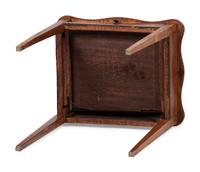 A Federal Inlaid Tiger Maple Serpentine-Top One-Drawer Work Table