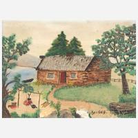 Grandma Moses (American, 1860-1961) At the Camp