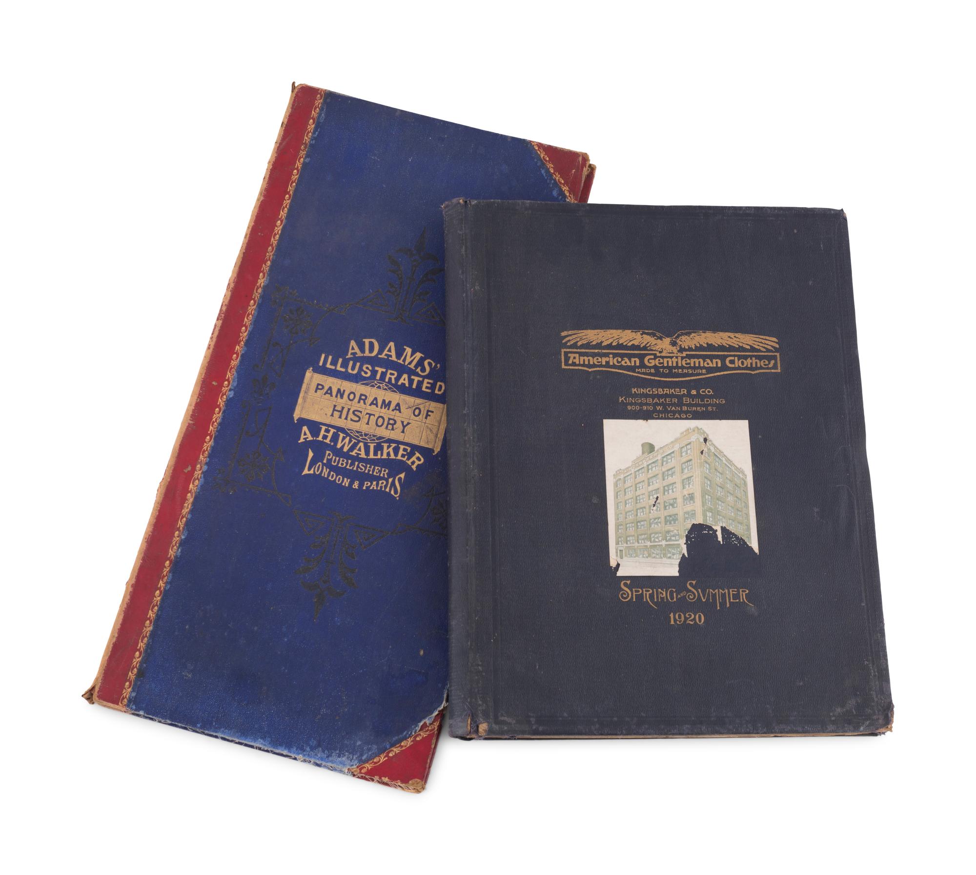 Two Oversized Illustrated Books on Work History and Fashion